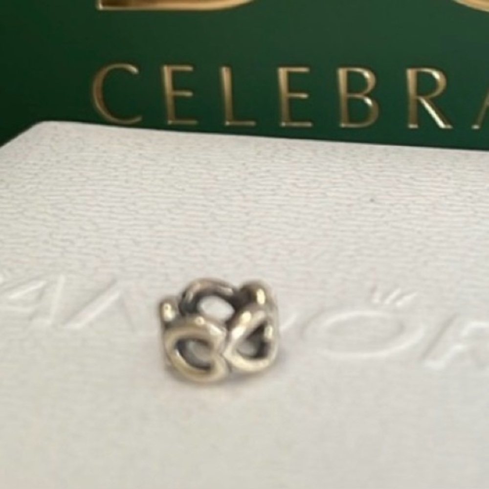Pandora Silver Heart Spacer Charm